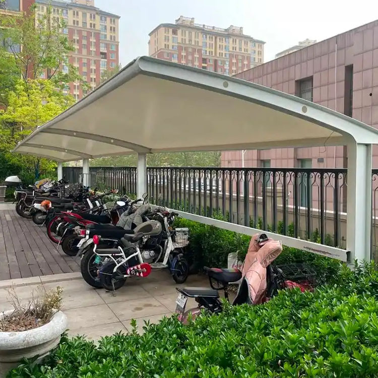 桦川县膜结构电动车棚